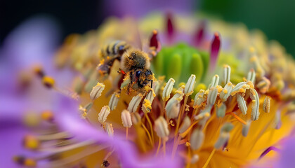 a bee on a flower