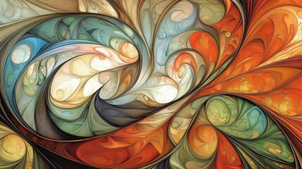Dynamic color swirls abstract art digital creation vibrant environment artistic viewpoint