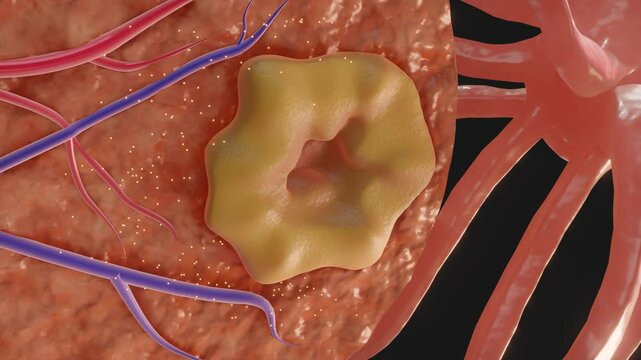 3D animation about corpus luteum