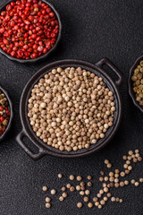 White allspice in a ceramic bowl