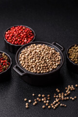 White allspice in a ceramic bowl