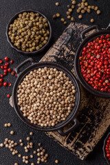 White allspice in a ceramic bowl