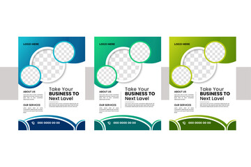 Creative Business FLyer Design. Modern Layout Design. Vector Design Template.