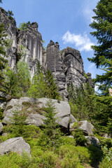 Rocks in the National park of Adrspach-Teplice rocks - Czech Republic