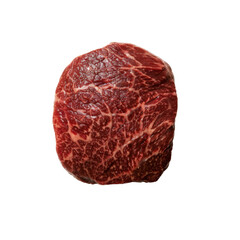 Fototapeta premium Fresh marbled beef steak with rich red color and intricate fat patterns, perfect for grilling or roasting. Ideal for culinary presentations and gourmet dishes