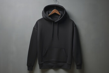 PNGA guy in a black hooded sweatshirt isolated on white background