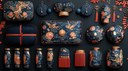 Elegant Chinese New Year Gift Collection Display