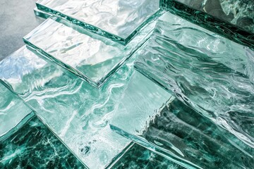 Obraz premium Architecture and construction glass material background .