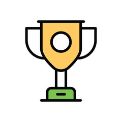 Trophy vector icon