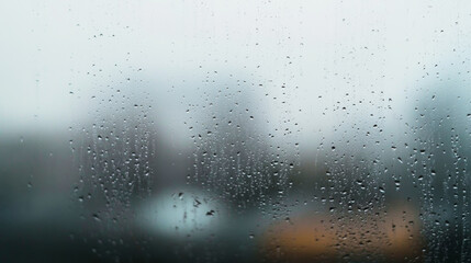 Elegant abstract texture of foggy glass panel creates a moody atmosphere with subtle imperfections