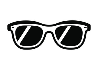 Fototapeta premium sunglass silhouette, Sunglass silhouette vector, sunglasses icon vector 