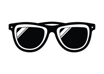 Fototapeta premium sunglass silhouette, Sunglass silhouette vector, sunglasses icon vector 