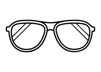 Fototapeta premium sunglass silhouette, Sunglass silhouette vector, sunglasses icon vector 