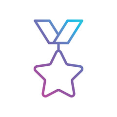 Medal vector icon