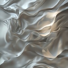 Obraz premium Stunning Silver Fabric Drapery: A Luxurious Digital Art Piece