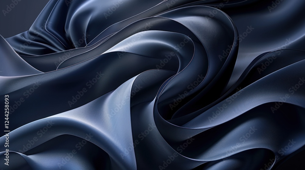 Aufkleber soft ambient lighting enhances the rich texture of waves and folds in smooth fabric with a harmoniou