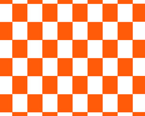 Groovy Checkerboard pattern for wallpaper. Abstract illustration of with white and red square cells. Op art pattern checkered textures. seamless geometric pattern, eps10