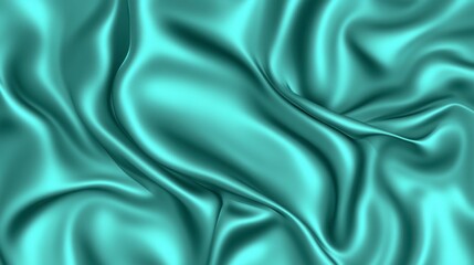 Fototapeta premium Mint Green Silk Fabric Texture - High-Quality Digital Textile Image