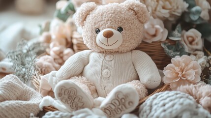 Cute Teddy Bear Baby Photo
