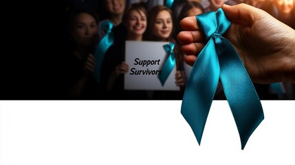 Teal Ribbon Support Survivors National Sexual Assault Awareness Month
