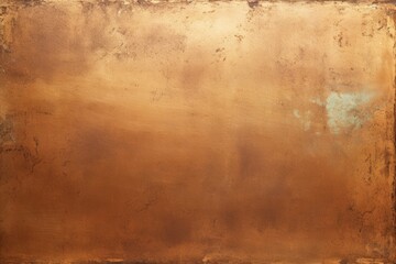 Obraz premium Copper Plate - Old Metal Plate with Bronze and Brass Texture for Banner Frame and Metallic Background