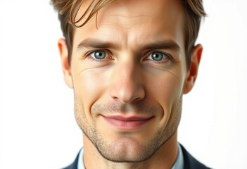 Obraz premium Male portrait with a serious expression
