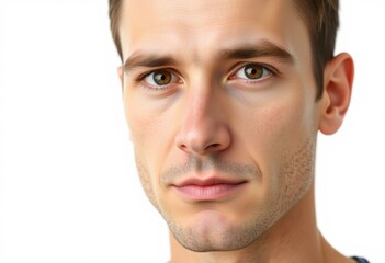 Fototapeta premium Male portrait on white background