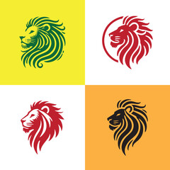 Sketch of a lion on a white background