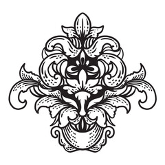 Vintage frame ornaments vector