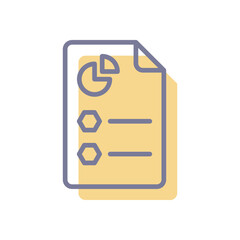 Fototapeta premium Business Report vector icon