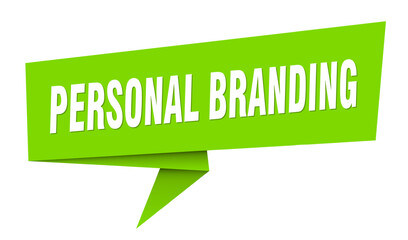 personal branding banner. personal branding speech bubble, label, sticker, sign template