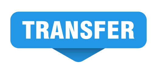 transfer sticker. transfer sign on transparent background