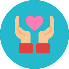 Hand With Heart Icon
