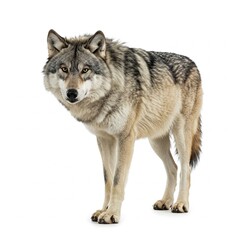 Fototapeta premium wolf isolated on white background