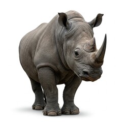 Obraz premium white rhino isolated 