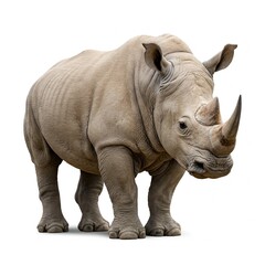 Fototapeta premium rhino isolated on white background