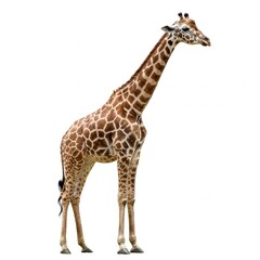 Fototapeta premium giraffe isolated on white