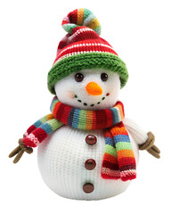 Fototapeta premium snowman on white background