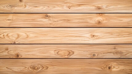 Fototapeta premium Natural wood plank surface showcasing fine grain and texture under bright light