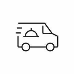 fast delivery van icon vector sign