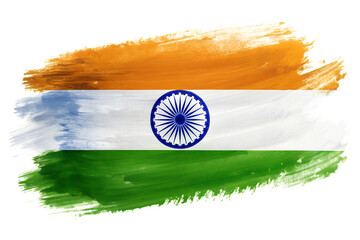 india flag on map background