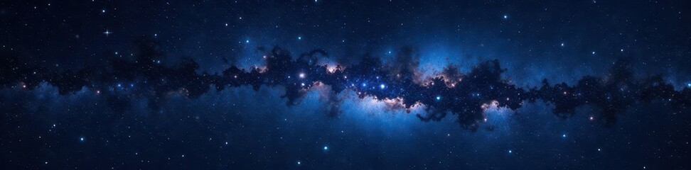 Obraz premium Vast, inky black sky; countless twinkling stars , glitter, deep space