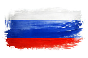 russia flag painted on the wall