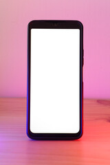 movil con pantalla en blanco