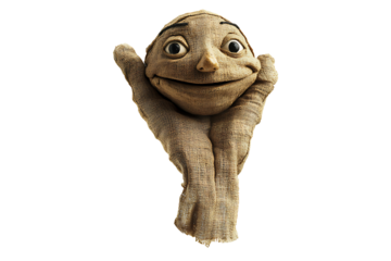 Hand Puppet Isolated on Transparent Background PNG.