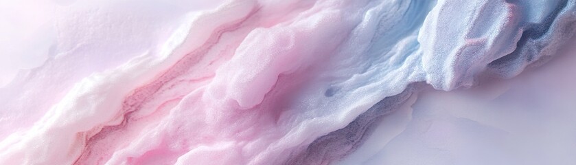Fototapeta premium A mesmerizing galaxy features fluid watercolor strokes in soft purples, blues, and whites, creating a dreamy atmosphere perfect for capturing imagination and inspiration