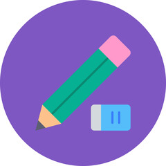 Pencil and eraser Icon
