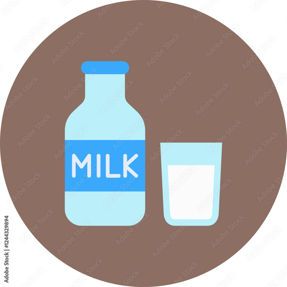 Poster Milk Icon