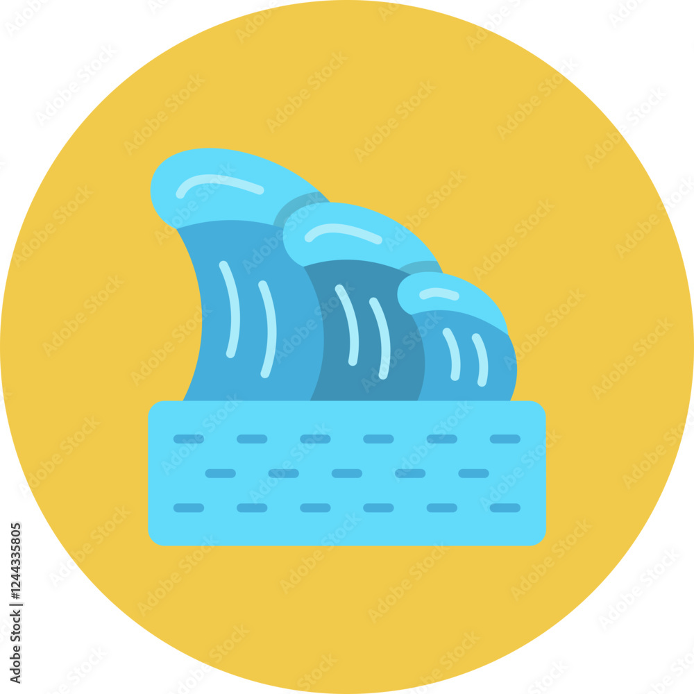 Poster Waves Icon