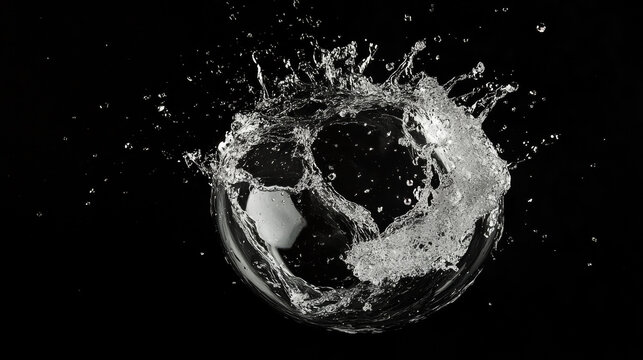 Soap bubble burst effect animated sprite, transparent bubble explosion sequence. Soap or water bubble explode, cartoon animation with ball or balloon burst splash in frame sheet